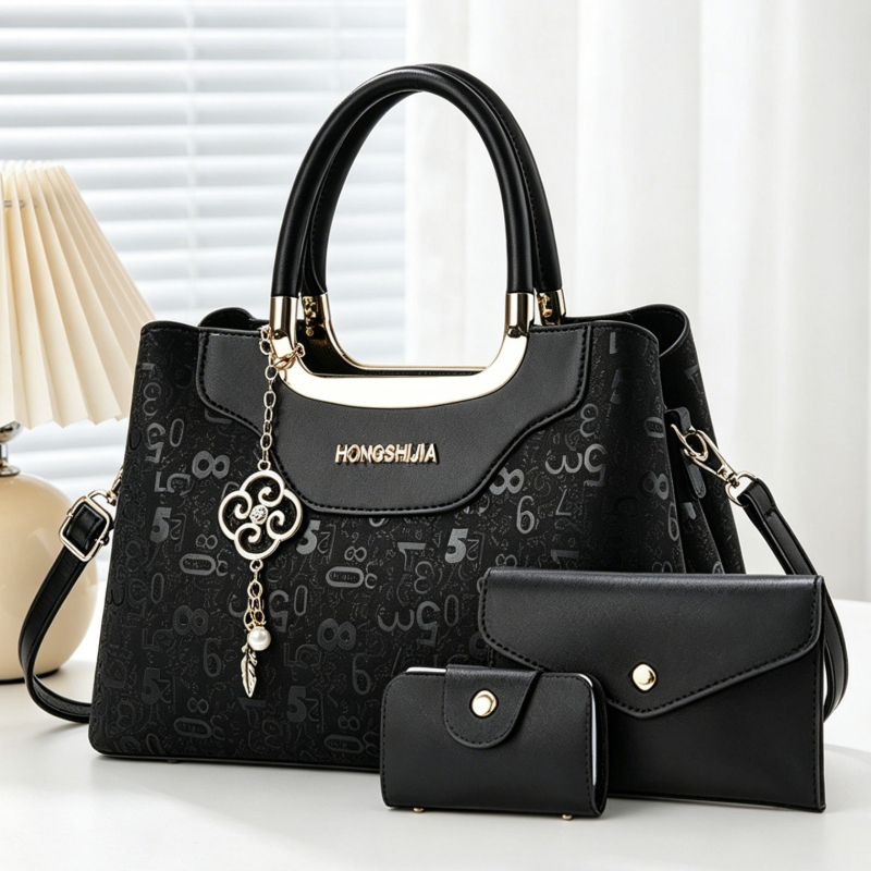 Women Bags Luxury - مجموعة حقائب يد نسائية من 3