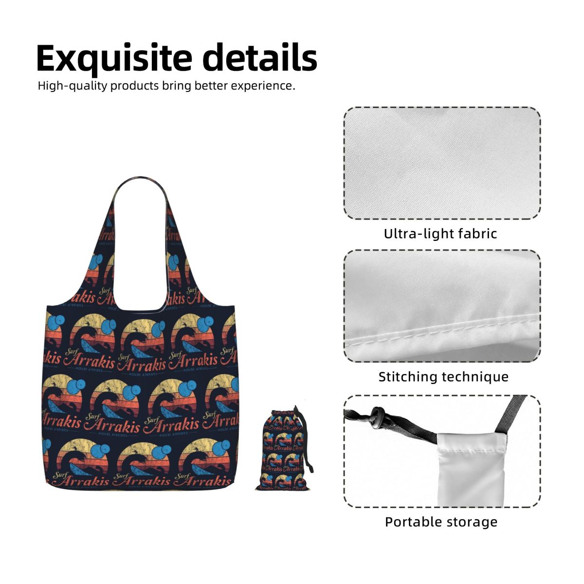 حقيبة تسوق قماشية كبيرة السعة  - مراجعة Women Bags Dune وسعره