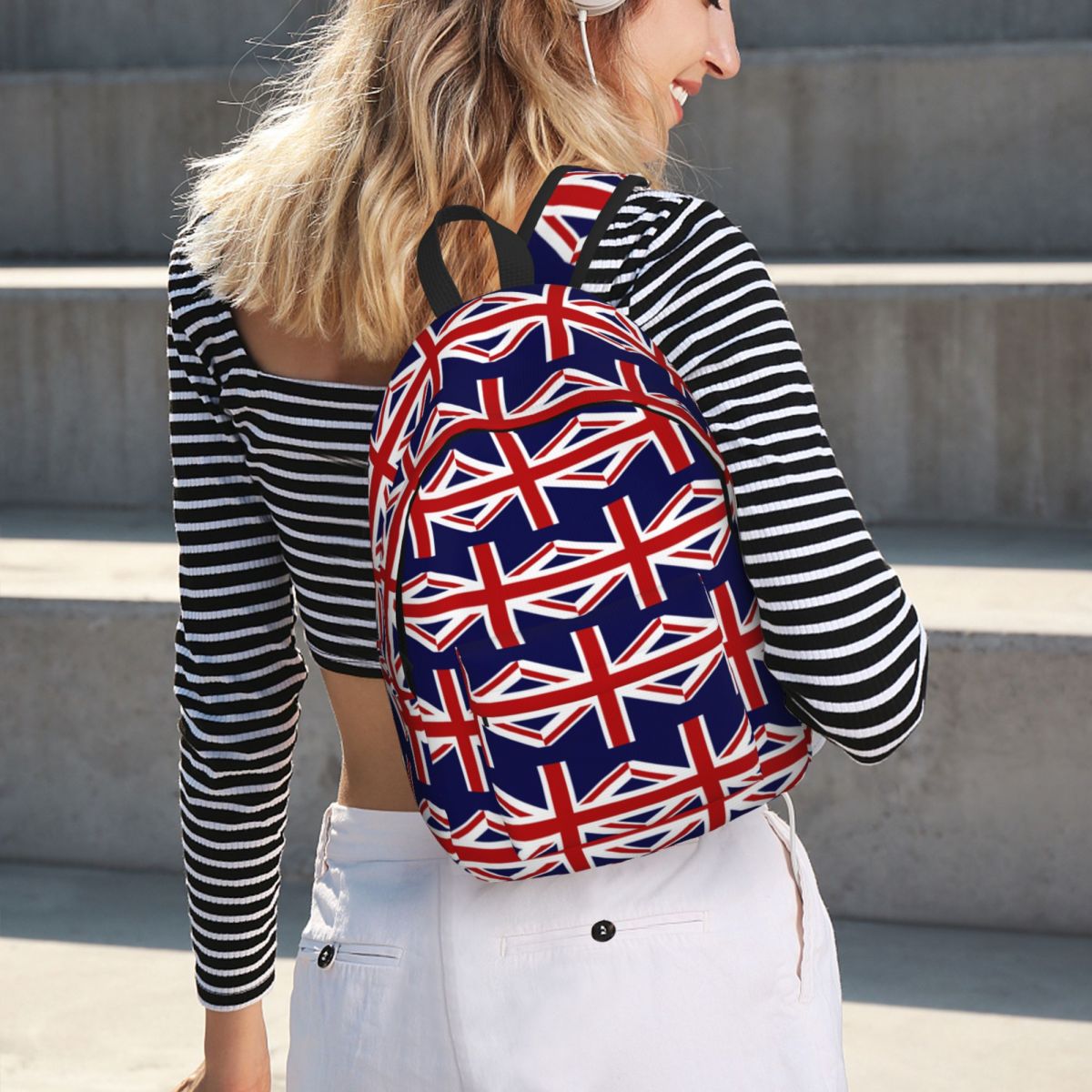 حقيبة ظهر بعلم الاتحاد الجامعي - مراجعة Women Bags Uk Sale وسعره