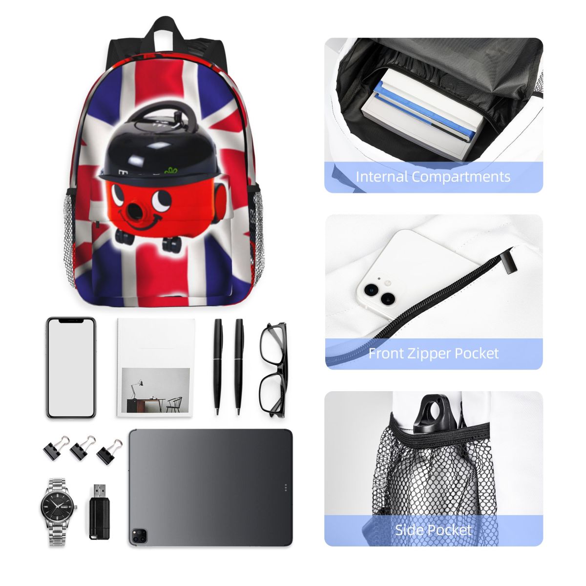 حقيبة ظهر هنري هوفر مع علم الم - مراجعة Women Bags Uk Sale وسعره
