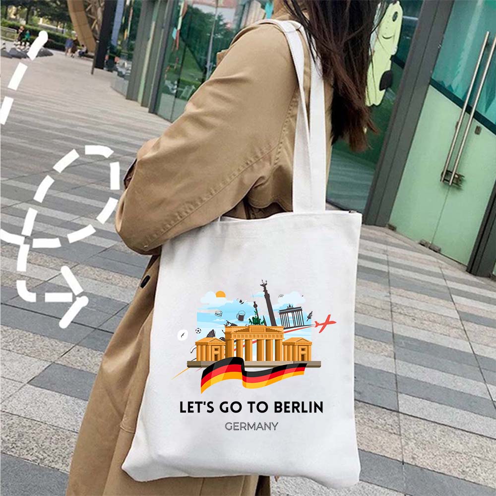 حقيبة قماشية عصرية بتصميم خريط - مراجعة Women Bags Germany وسعره