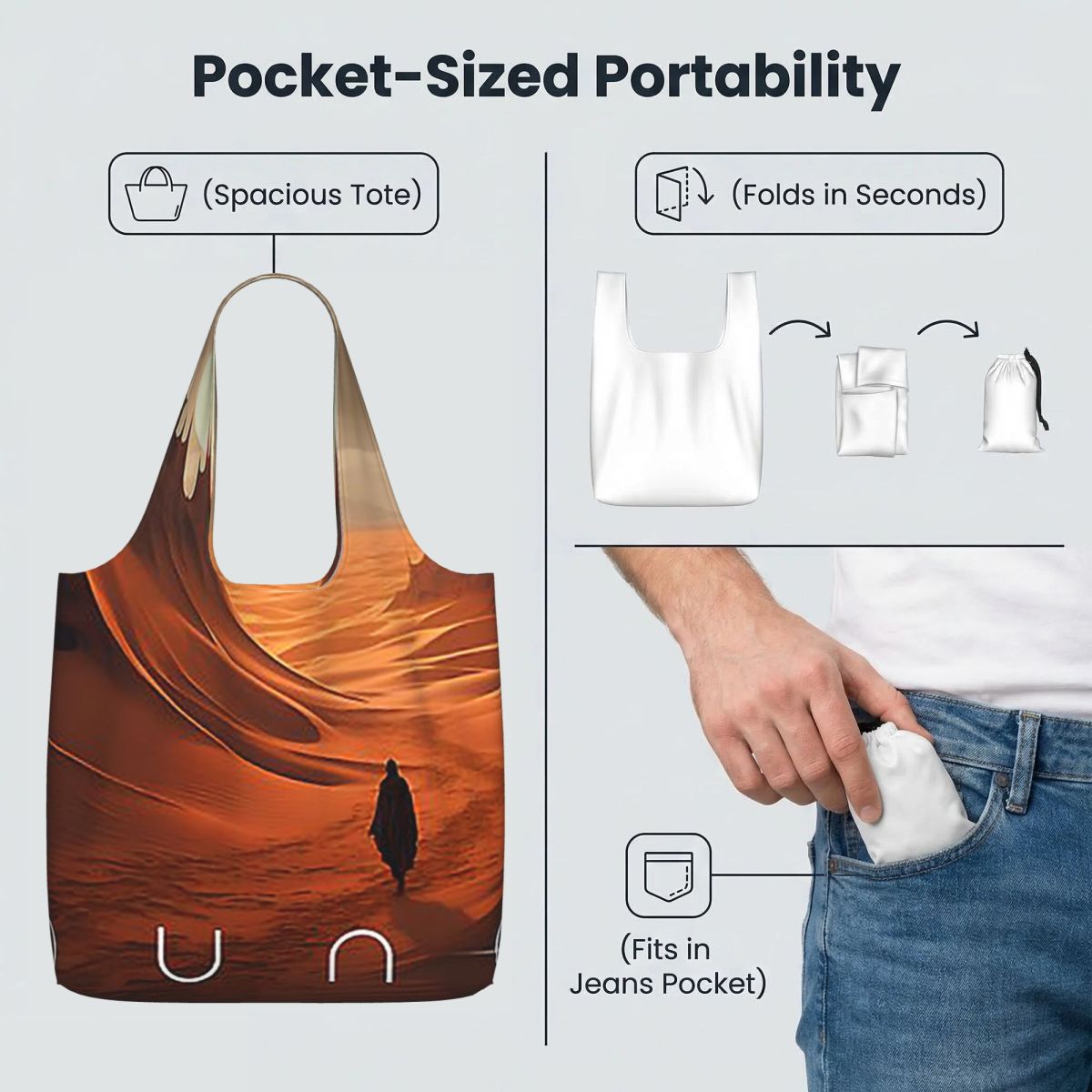 حقيبة تسوق قماشية كبيرة السعة  - مراجعة Women Bags Dune وسعره